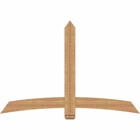 Ekena Millwork Bellingham Timber Gable Bracket, Western Red Cedar, 72"W x 48"H x 1 1/2"D x 5 1/2"F, 16/12 Pitch GBW072X48X0206BEL00SWR